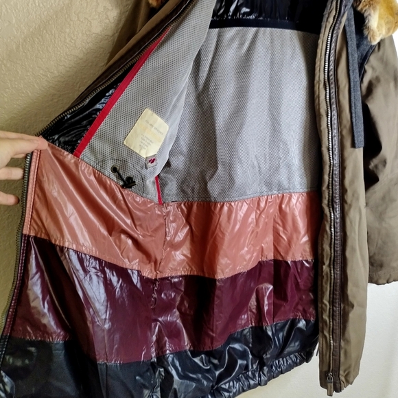 Frauenschuh rabbit fur men's parka Full Zip Winter jacket Sz L - Picture 10 of 15